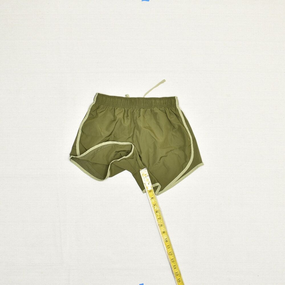 Nike Women Athletic Sweat Shorts Run Drawstring Polyester Green Size XS Dri fit - Picture 6 of 8